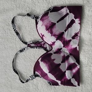 PINK Victoria's Secret Purple Tie-Dye Bra